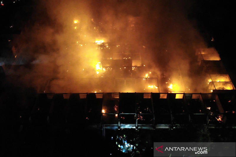 Kebakaran Pasar Umum Blahbatuh di Gianyar Bali