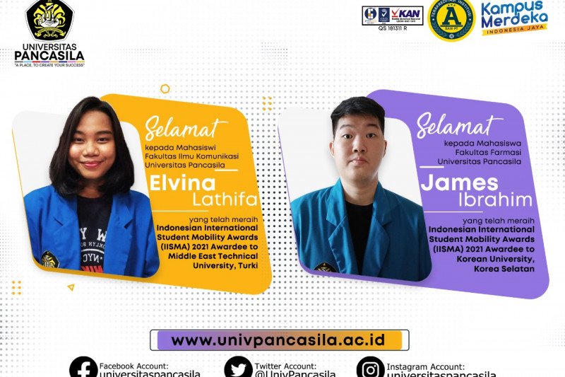 Dua mahasiswa Universitas Pancasila peroleh beasiswa IISMA 2021