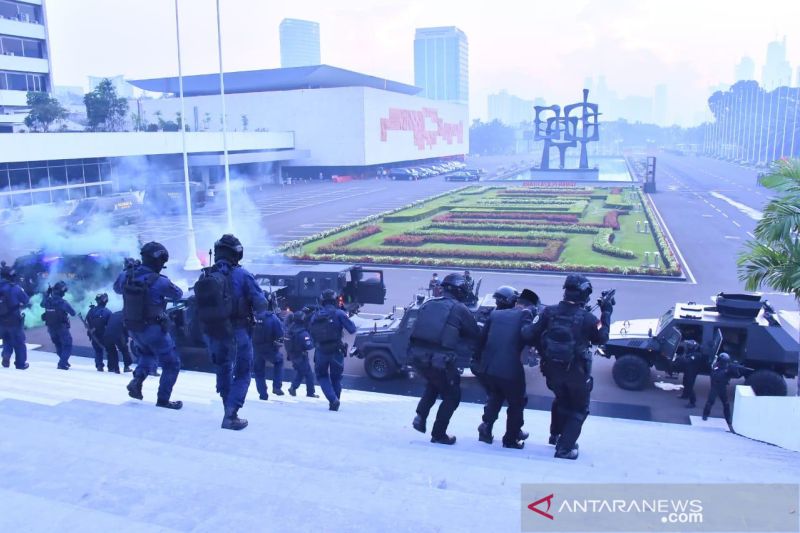 Bamsoet: Latihan lawan terorisme TNI di MPR/DPR jaga kedaulatan NKRI
