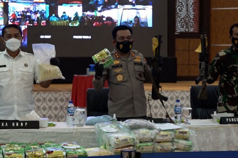Polda Sumut sita hampir setengah ton narkoba dalam 2 bulan