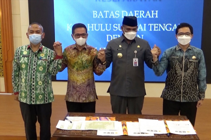 Dua kabupaten di Kalsel sepakat selesaikan persoalan batas wilayah