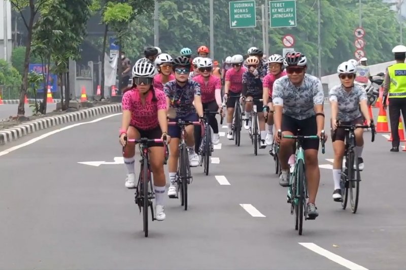Jalur sepeda balap di JLNT Casablanca tunggu keputusan Gubernur DKI