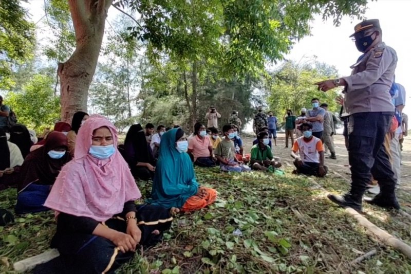 TNI Polri perketat penjagaan di lokasi pengungsi Rohingya