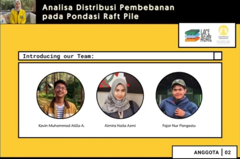 Mahasiswa UI raih penghargaan dalam rancang fondasi raft pile
