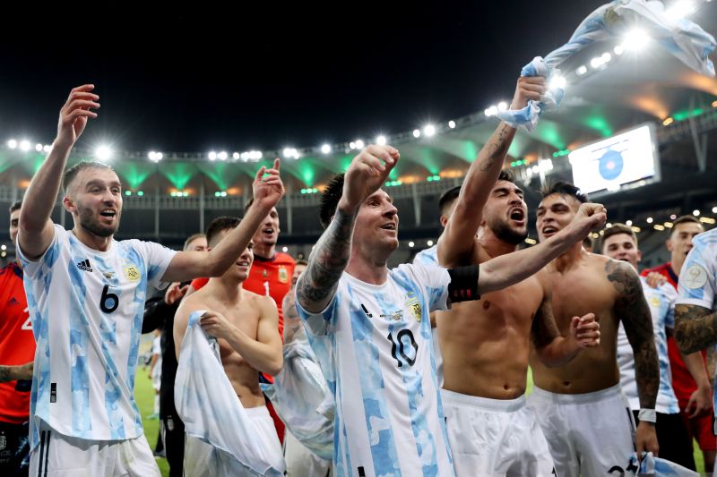 Akhirnya Messi juara bersama Argentia, kalahkan Brazil 1-0