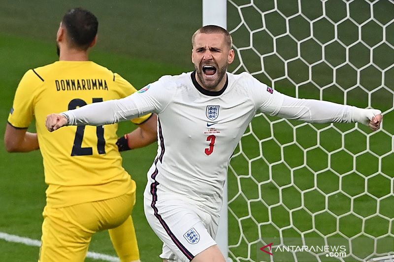 Luke Shaw pecahkan rekor gol tercepat final Euro