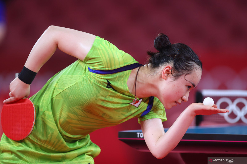 Atlet tenis meja Jepang berlatih jelang Olimpiade Tokyo 2020