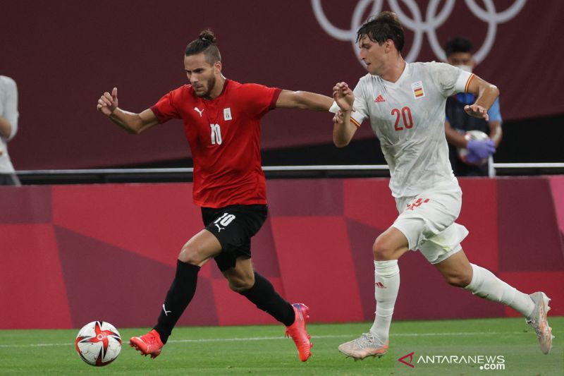 Spanyol diimbangi Mesir 0-0 di laga pembukaan Grup C Olimpiade 2020