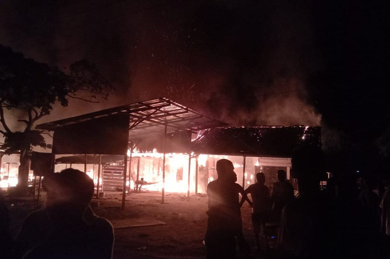 Mobil damkar masuk jurang saat menuju lokasi kebakaran di Kota Jambi