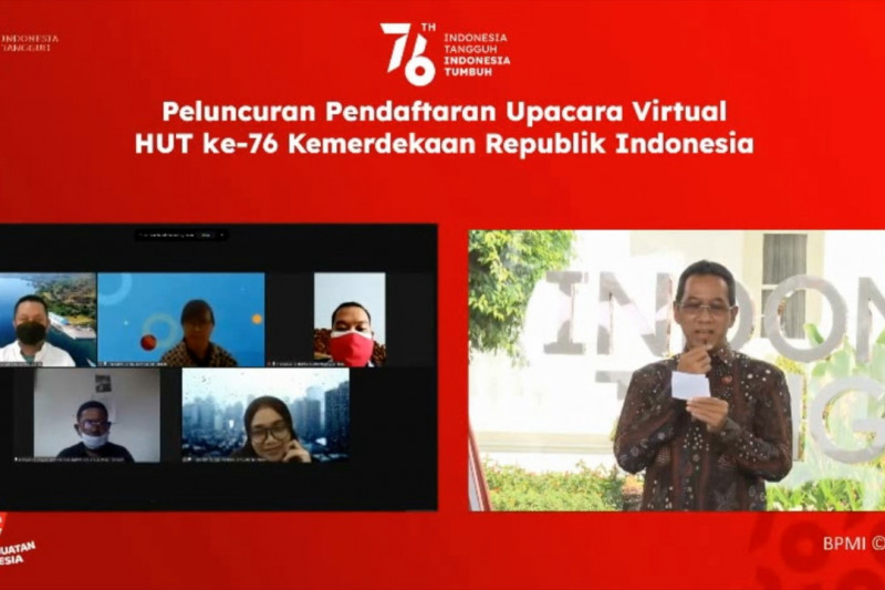 Setpres buka pendaftaraan upacara HUT RI ke-76 secara daring