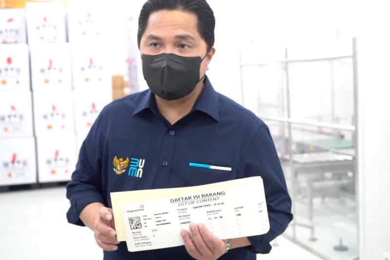 Erick Thohir pastikan 20 juta vaksin terdistribusi Juli & Agustus