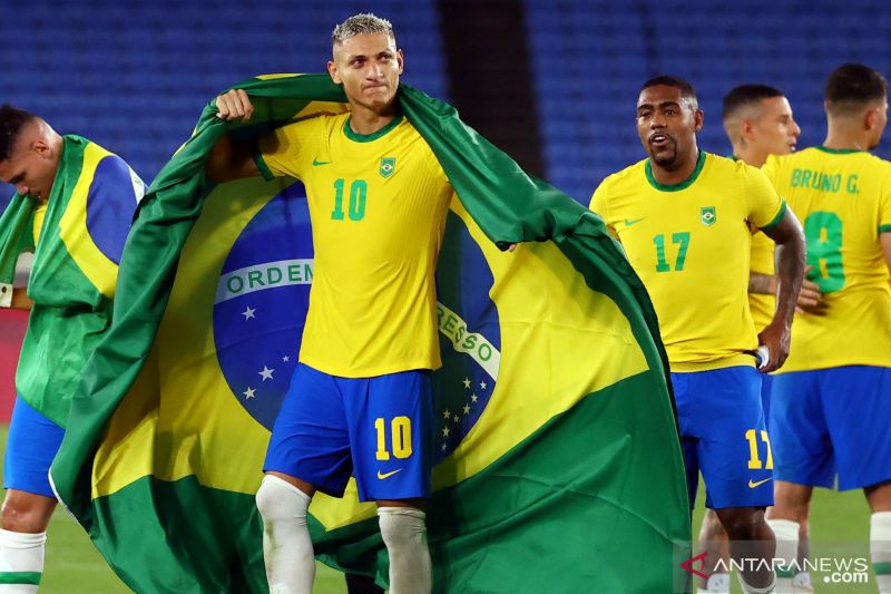 Brazil raih medali emas Olimpiade 2020 seusai kalahkan Spanyol 2-1