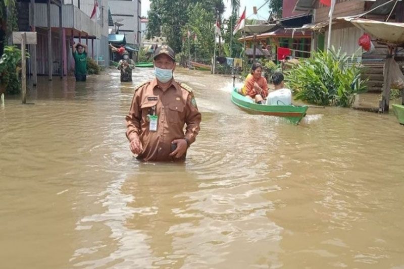 BPBD Kotim masih tunggu data warga korban banjir sebelum penyaluran bantuan