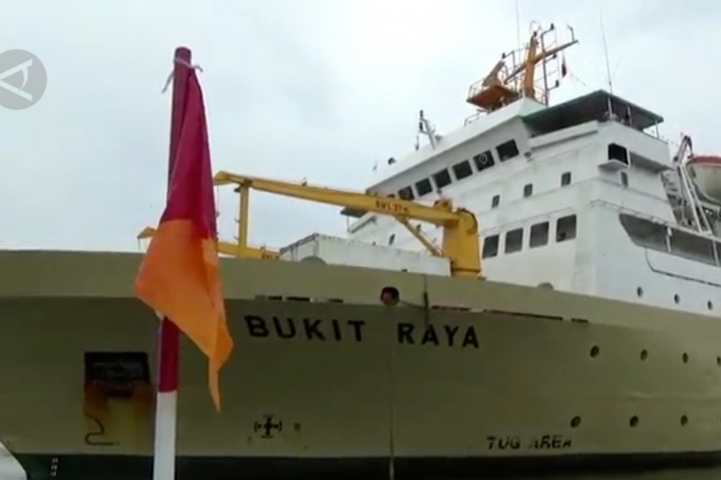 Kapal milik PT Pelni dijadikan tempat isoter Kota Medan