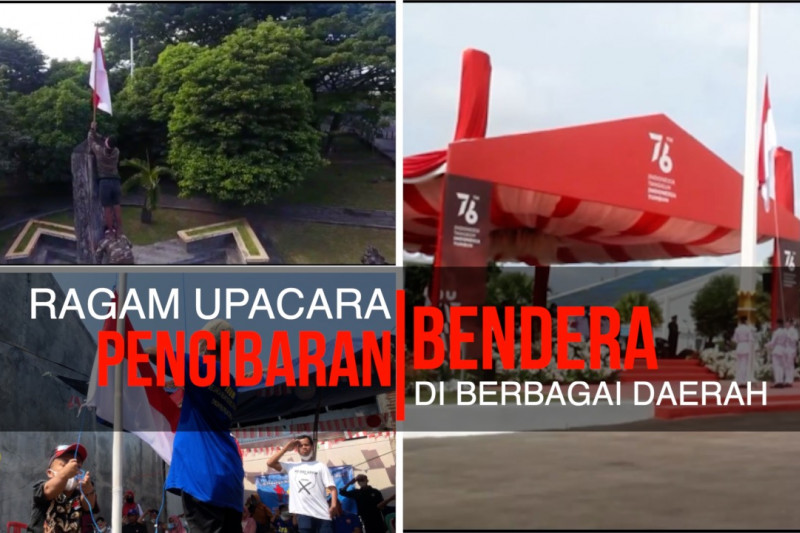 Ragam upacara pengibaran bendera di berbagai daerah