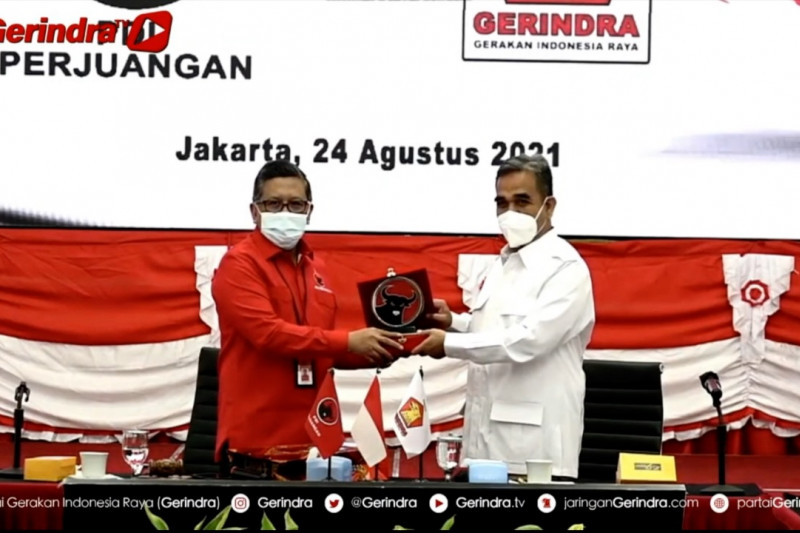 Gerindra dan PDIP sepakat kuatkan gotong-royong atasi pandemi