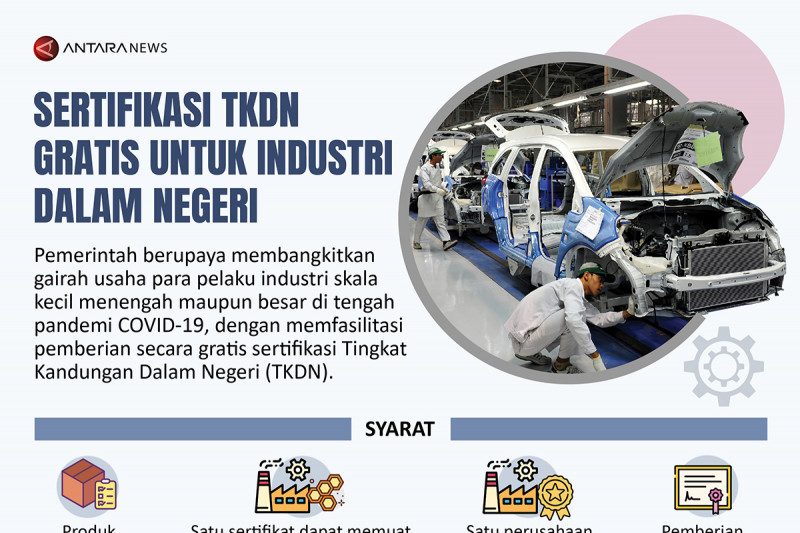 Sertifikasi TKDN gratis untuk industri dalam negeri