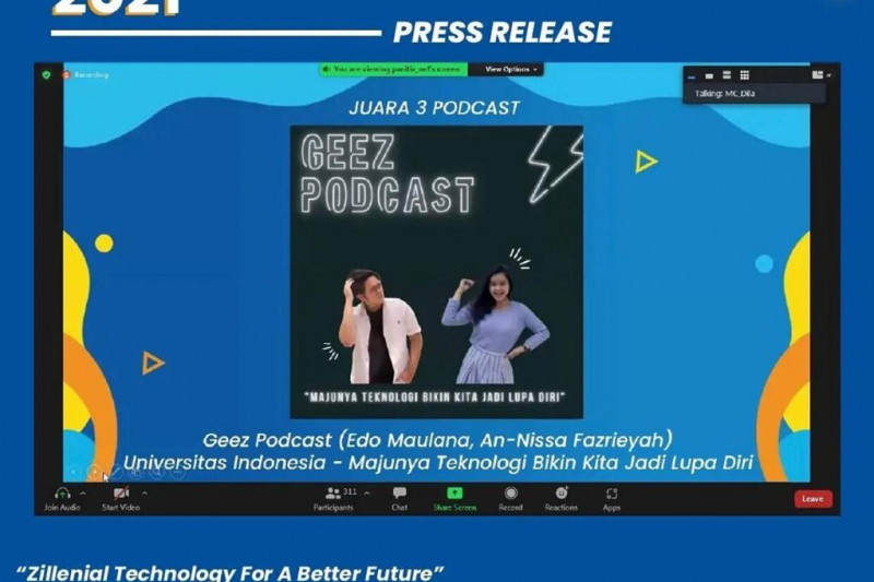 Mahasiswa vokasi UI juara lomba podcast nasional