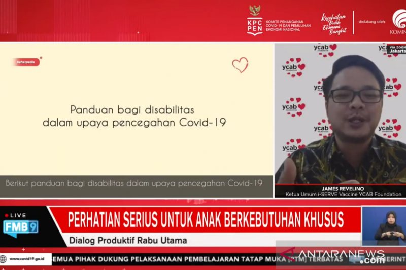 Bantu pemerintah, YCAB Foundation vaksinasi 500 orang disabilitas