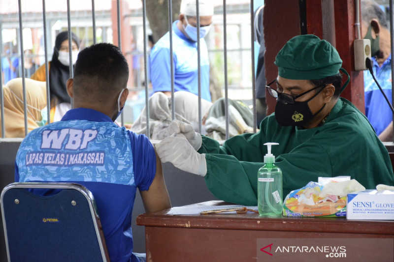 Sebanyak 1.300 dosis vaksin disiapkan untuk WBP Rutan Makassar