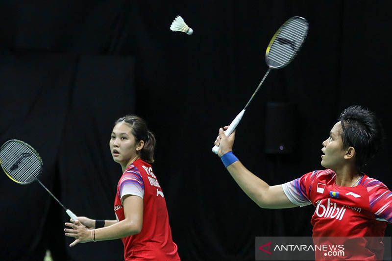 Indonesia memimpin 4-0 saat ganda putri Siti/Ribka menang dengan mulus