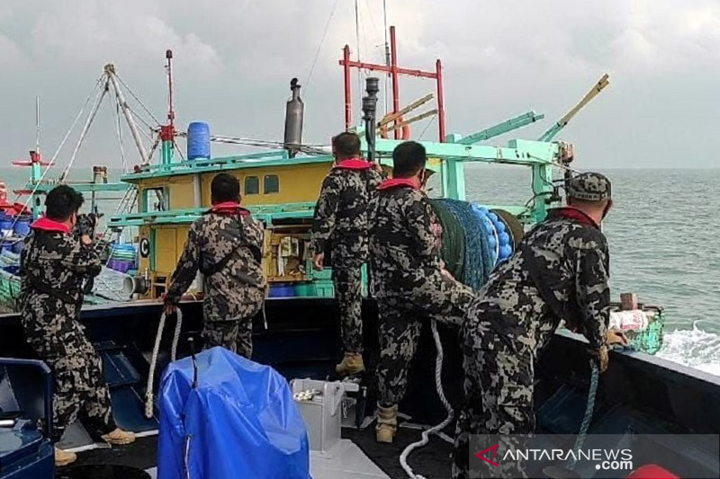 KKP tangkap kapal trawl asal Malaysia di Selat Malaka