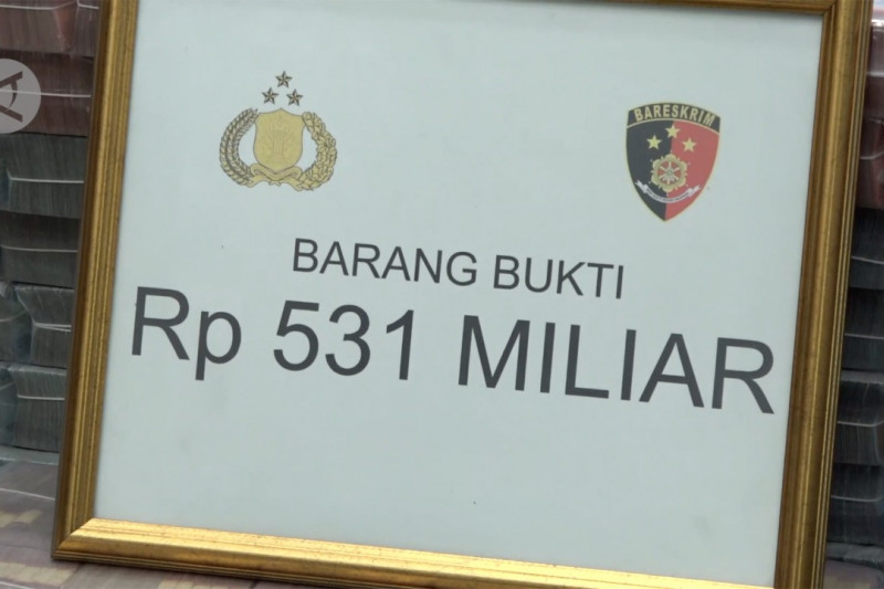 Polri dan PPATK ungkap kasus TPPU senilai RP531 miliar