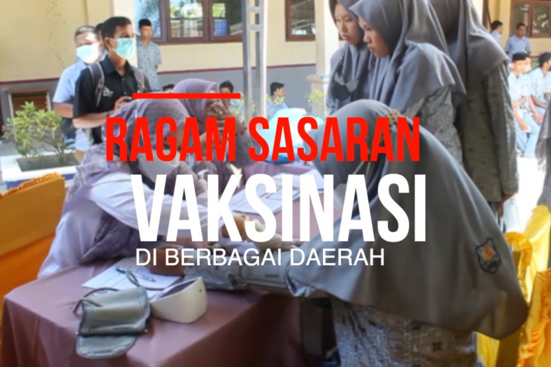 Ragam sasaran vaksinasi di berbagai daerah