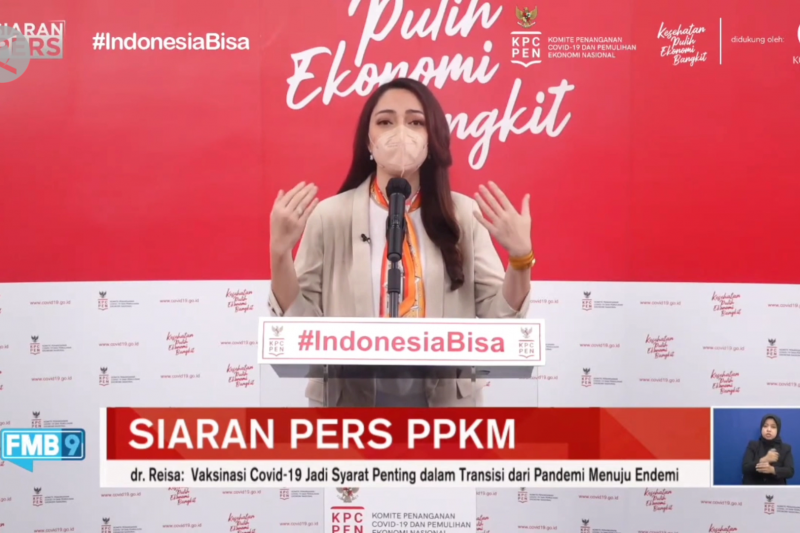 Reisa: Vaksinasi syarat penting transisi pandemi jadi endemi