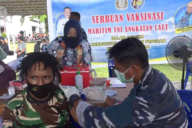 5000 relawan PON Papua jalani vaksinasi COVID-19