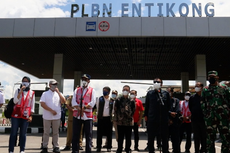 Menhub tinjau pengawasan perbatasan RI-Malaysia di Kalbar