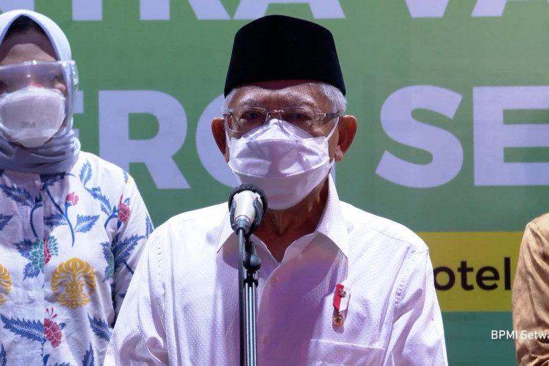 Wapres: Vaksinasi jadi penentu turunnya level PPKM