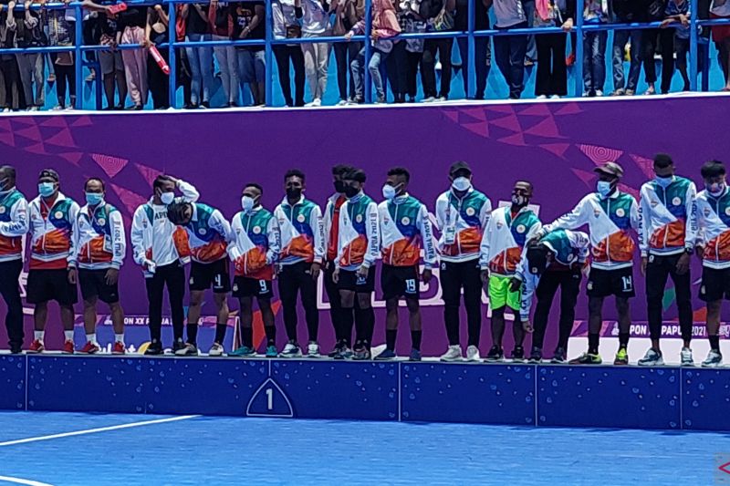 Papua gondol medali emas futsal PON XX