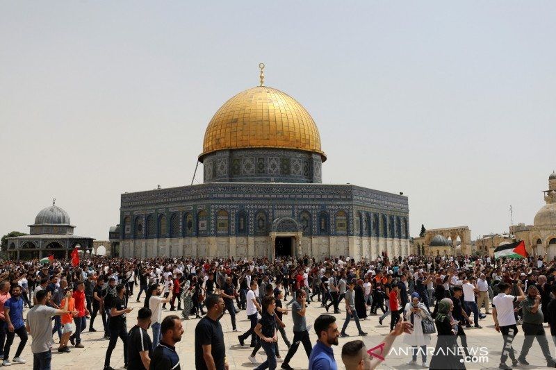 Pemukim Israel paksa masuk kompleks Masjid Al-Aqsa