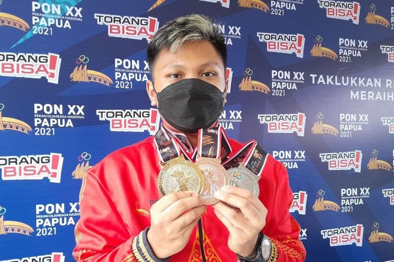 Emas Iqbal terbayarkan pada nomor pistol campuran PON Papua