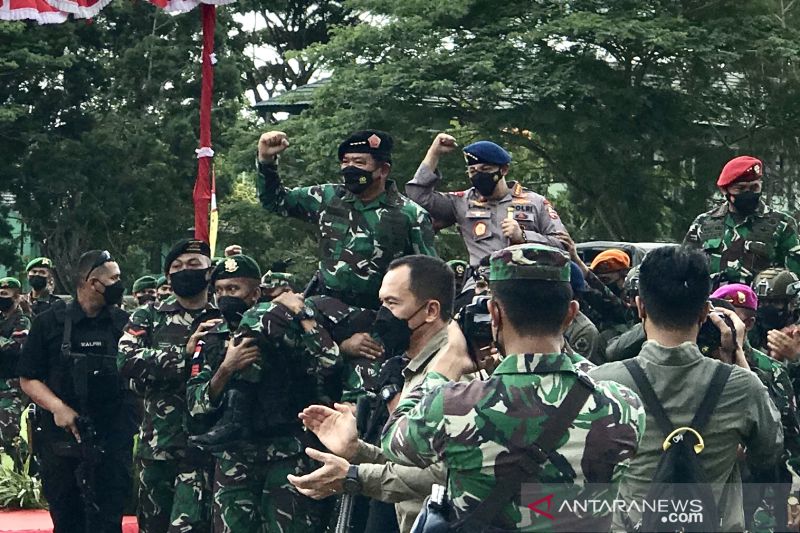 Panglima dan Kapolri ucapkan terima kasih kepada prajurit jaga PON XX
