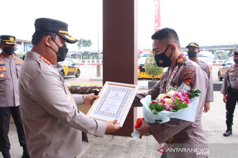 Polresta beri penghargaan Bripka Andriansyah peraih medali PON