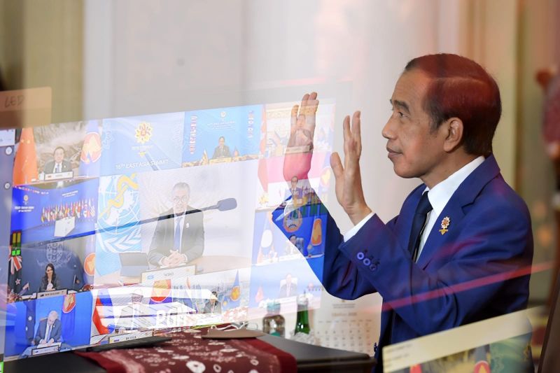 Presiden Jokowi berharap rivalitas kekuatan besar diakhiri di KTT EAS