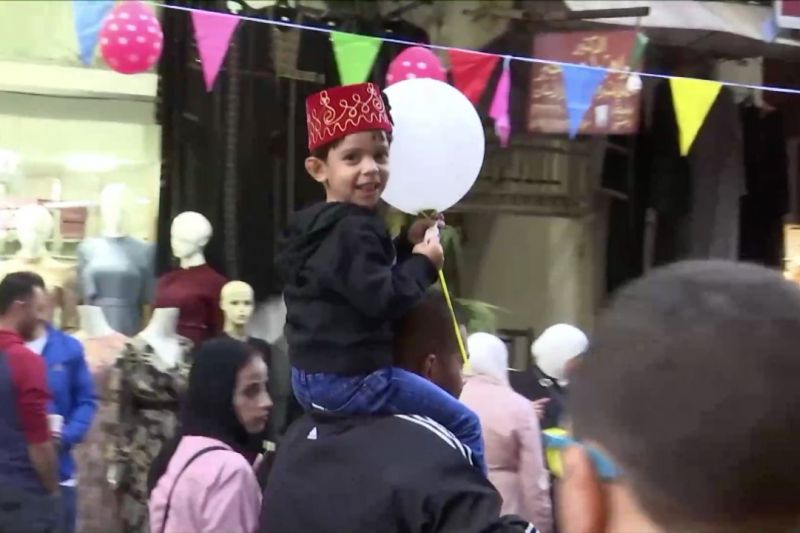Semarak perayaan Maulid Nabi Muhammad di Nablus, Palestina