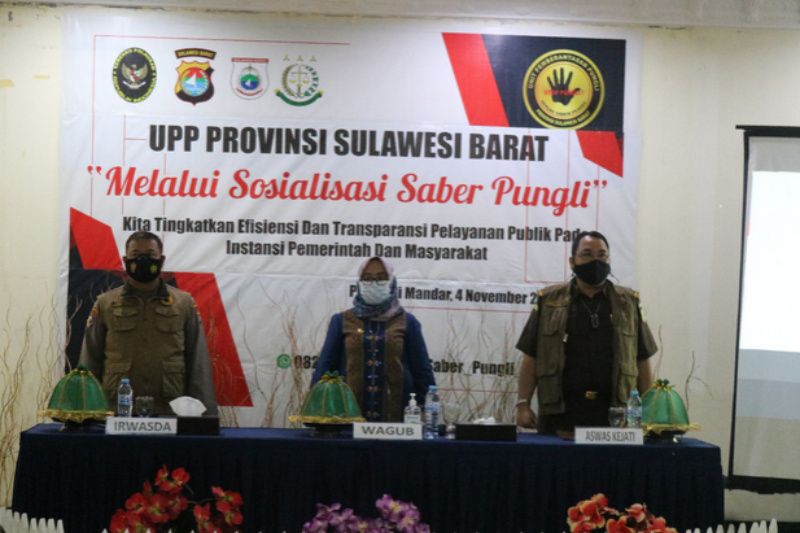 UPP Sulbar gelar sosialisasi saber pungli ke ASN di Polewali Mandar