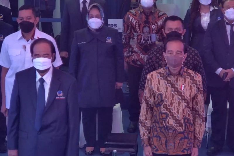 Presiden Jokowi hadiri peringatan HUT ke-10 Partai NasDem