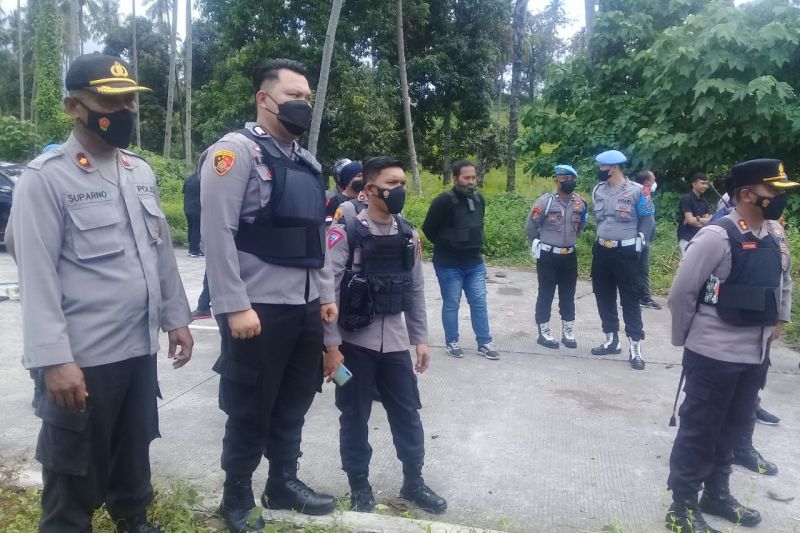 Ratusan personel polisi amankan penertiban lahan di KEK Bitung