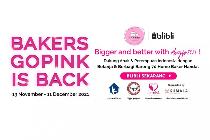 Bakers Go Pink X Blibli dukung pemberdayaan perempuan & anak Indonesia
