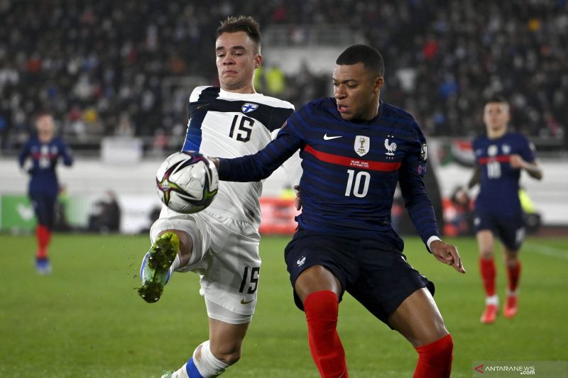 Kualifikasi Piala Dunia 2022: Prancis kalahkan Finalndia 2-0