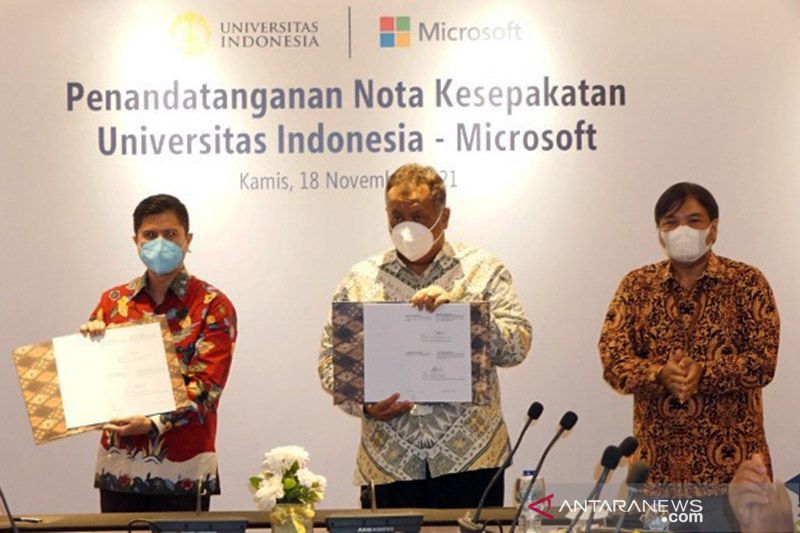 UI-Microsoft dukung terciptanya talenta digital Indonesia
