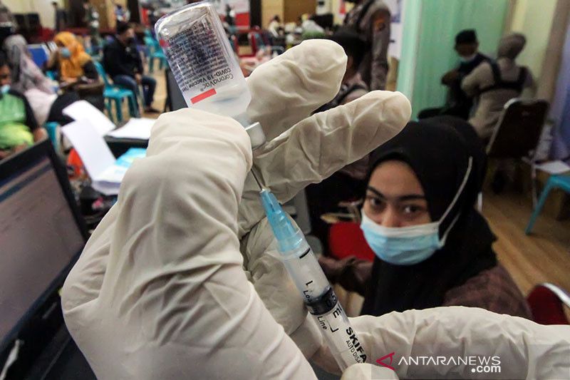 Penerima vaksin lengkap capai 89,22 juta jiwa penduduk Indonesia