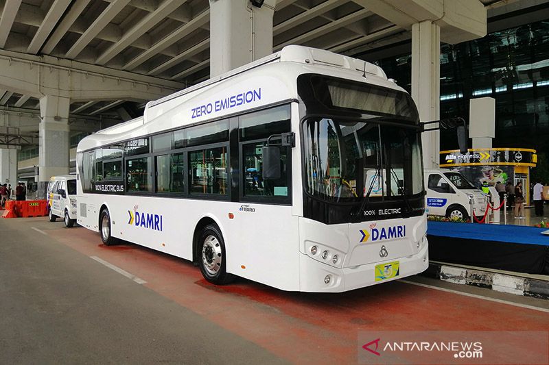 Kemenhub dukung uji coba bus listrik Damri di Bandara Soekarno-Hatta