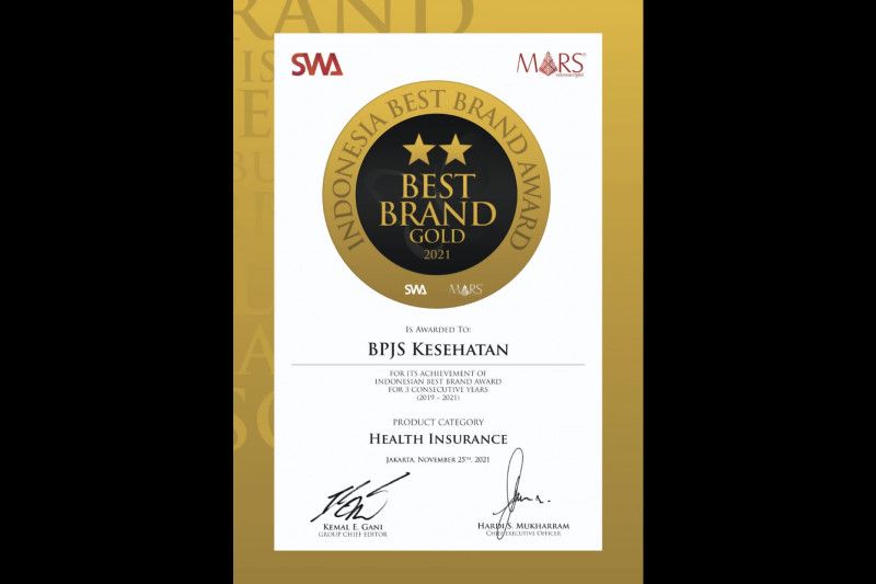 BPJS Kesehatan raih penghargaan Indonesia Best Brand Award 2021