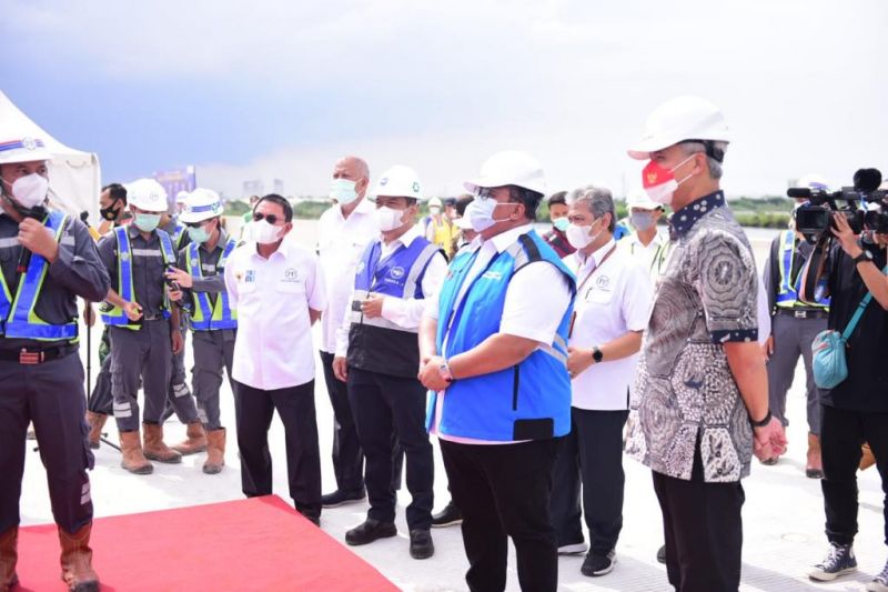 Progres pembangunan jalan tol Semarang-Demak berjalan lebih cepat