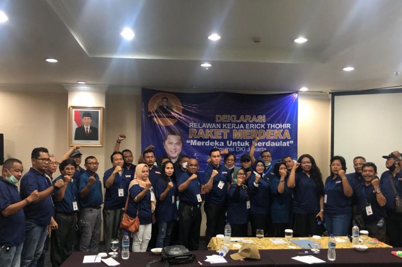 Raket Merdeka DKI Jakarta dukung dan apresiasi kinerja Erick Thohir